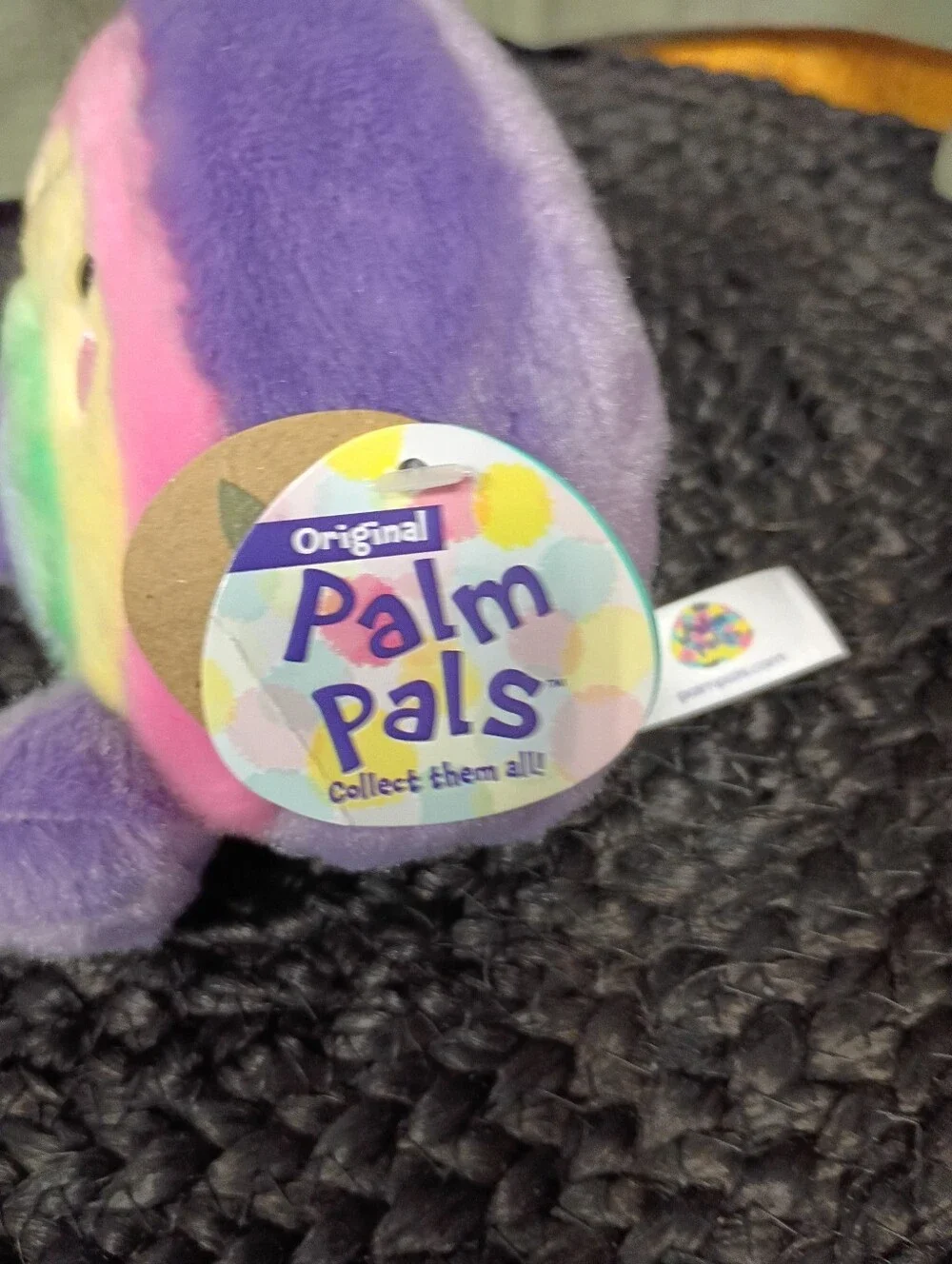 NWT Original Palm Pals #1-036 Whimsical Vivi Rainbow Plush Beanbag 5